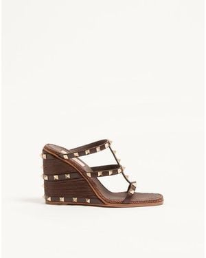 Valentino Garavani Rockstud Wedge Slide - Multicolour