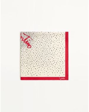 Valentino Garavani Little Stars Silk Scarf - White