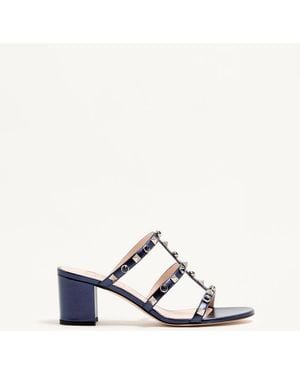 Valentino Garavani Rockstud Slide Sandal - White