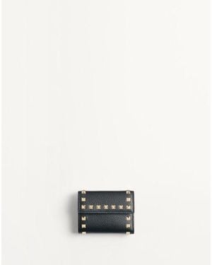 Valentino Garavani Rockstud Trifold Wallet - White