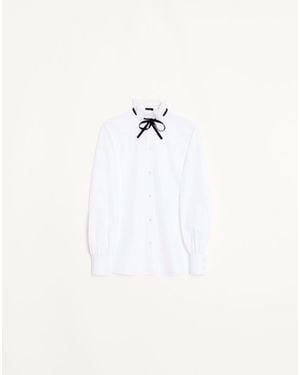 Valentino Techno Popeline Shirt - White