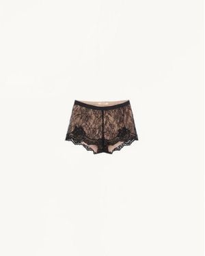 Valentino Lace Culottes - White