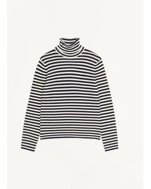 Valentino High-Neck Wool Jumper With Vlogo Patch - White
