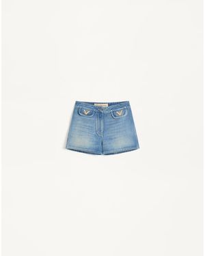 Valentino Denim Shorts 36 - Blue