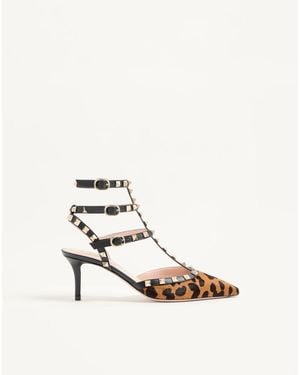 Valentino Garavani Rockstud Court Shoes With Straps - White