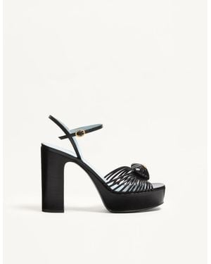 Valentino Garavani Coeur Royal Platform Sandal - White