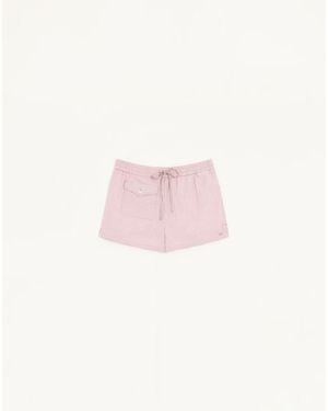 Valentino Check Pattern Shorts - Pink