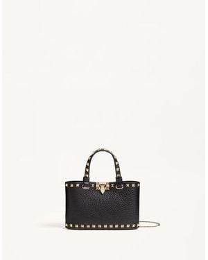 Valentino Garavani Rockstud Mini Shopping Bag - Black
