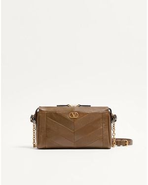 Valentino Garavani Panthea Small Shoulder Bag - Brown