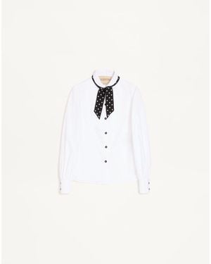 Valentino Cotton Popeline Shirt - White