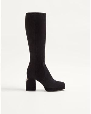 Valentino Garavani Fawcette Platform Boot - Black