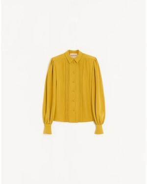 Valentino Camisa De Cady Couture Mujer - Amarillo