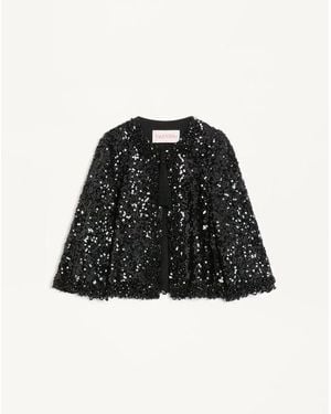 Valentino Embroidered Jacket - Black