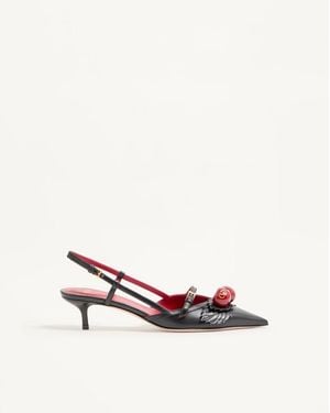 Valentino Garavani Cherryfic Slingback Court Shoes - White