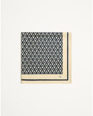 Valentino Garavani Toute La V Silk Scarf - White