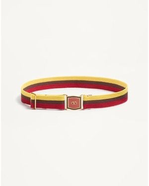 Valentino Garavani Vlogo Signature Ribbon Belt 40 Mm - Red