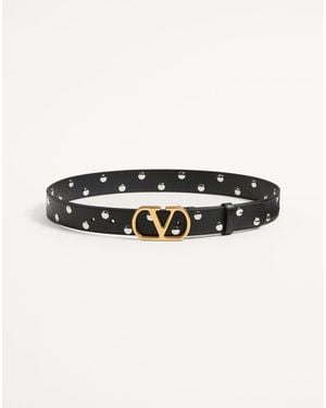 Valentino Garavani Vlogo Signature Belt - Black