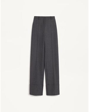Valentino Virgin Wool Pants 36 - Gray