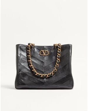 Valentino Garavani Laseine Shopping Bag - Black