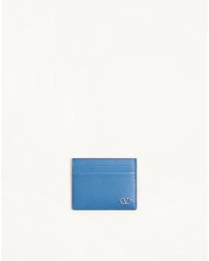 Valentino Garavani Vlogo Signature Cardholder - Blue