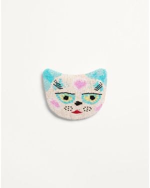 Valentino Garavani Le Chat De La Maison Brooch - Blue