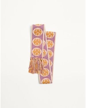 Valentino Garavani Antibes Cotton Scarf With Fringe - White