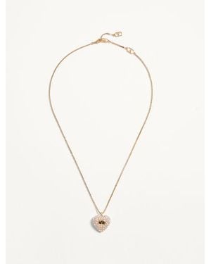Valentino Garavani Collar Coeur Royal De Metal Esmaltado Y Cristales Swarovski Mujer - Neutro