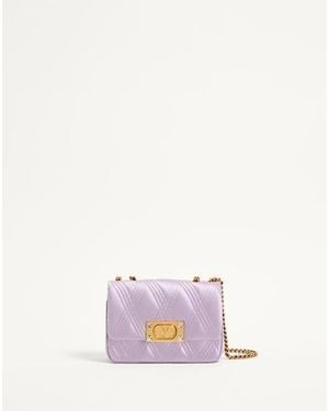 Valentino Garavani Quiltie 67 Small Satin Shoulder Bag - Pink