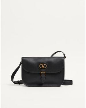 Valentino Garavani Sac Porté Épaule Antibes En Cuir De Veau Homme - Noir