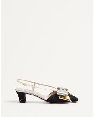 Valentino Garavani Décolleté Slingback Bowow - Neutro