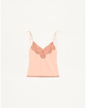Valentino Crepe De Chine Top 44 - Pink