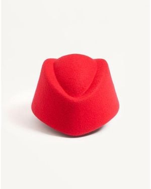 Valentino Garavani Vlogo Signature Merino Wool Hat - Red