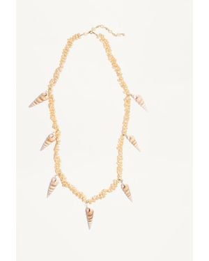 Valentino Garavani Collier Jardin Aquatique En Métal Et Coquillages Homme - Neutre