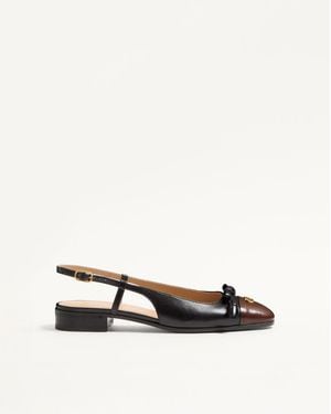 Valentino Garavani Valet Du Roi Kid Slingback Ballerina 25Mmm 35.5 - Multicolour