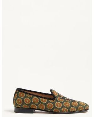 Valentino Garavani Mocasín Les Alcôvettes De Jacquard Hombre - Neutro