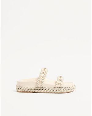 Valentino Garavani Rockstud Slide Sandal - White