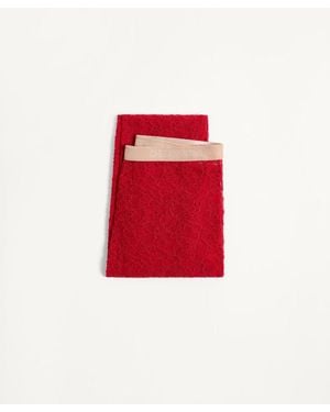 Valentino Flower Lace Tights - Red