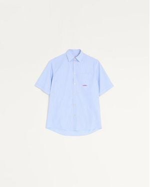 Valentino Embroidered Cotton Shirt - Blue