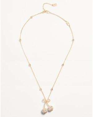 Valentino Garavani Collier Cherryfic En Métal Et Cristaux Swarovski Femme - Neutre