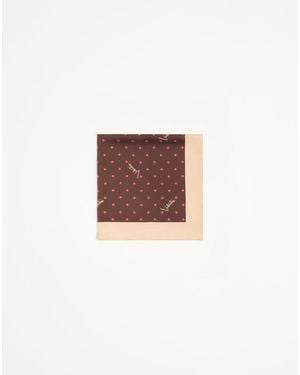 Valentino Garavani Stelline E Firma Starry Silk Scarf - White