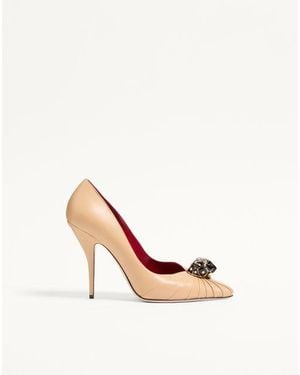 Valentino Garavani Panthea Goatskin Pumps 105Mm - White
