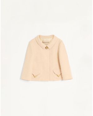 Valentino Curly Wool Jacket - Natural