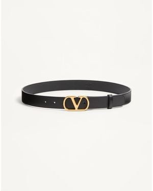 Valentino Garavani Vlogo Signature Belt - Black