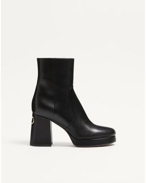 Valentino Garavani Fawcette Platform Ankle Boot - Black