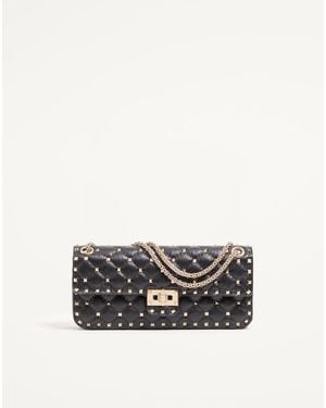 Valentino Garavani Rockstud Spike Medium Shoulder Bag - White