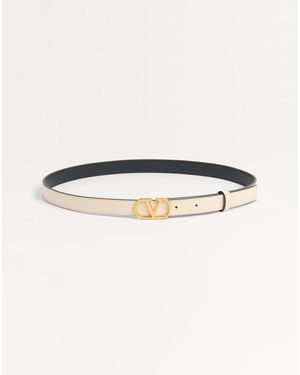 Valentino Garavani Vlogo Signature Belt - Natural