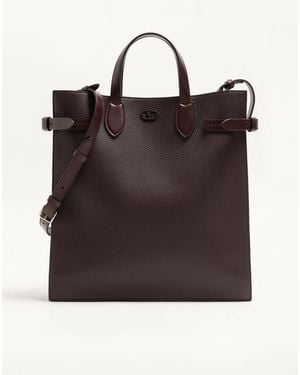 Valentino Garavani Antibes Medium Tote Bag - Brown