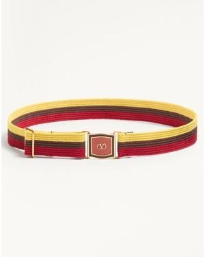 Valentino Garavani Vlogo Signature Ribbon Belt 40 Mm - Red