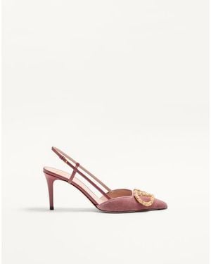 Valentino Garavani Vlogo Signature Slingback Pumps - Pink