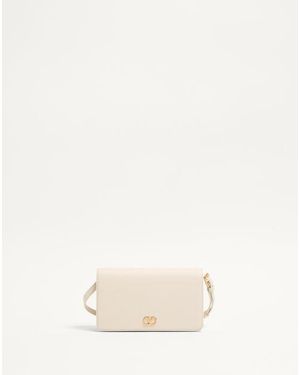 Valentino Garavani Vlogo Signature Mini Shoulder Bag - Natural